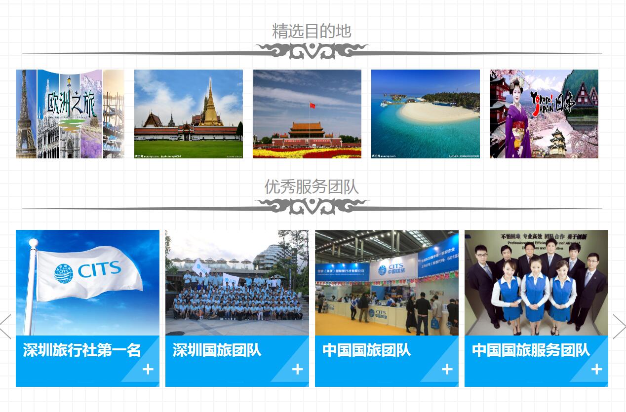 中國國旅（深圳）公司案例——廣州企業(yè)網站建設